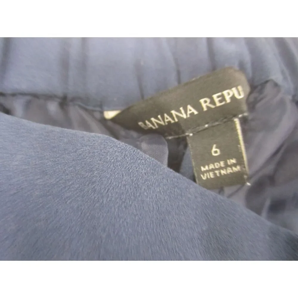 Banana Republic Pants Womens 6 Blue Stretchy Casual Rayon Blend‎ Straight Leg - Picture 4 of 13